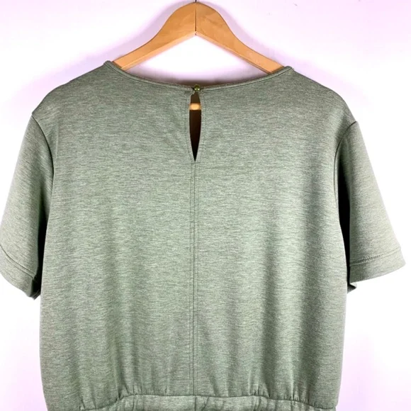 XL SERRA Romper buttery soft one piece green short-sleeve/pockets casual/lounge - Picture 7 of 14